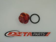 RED MAGNETIC CARBURETOR DRAIN CAP